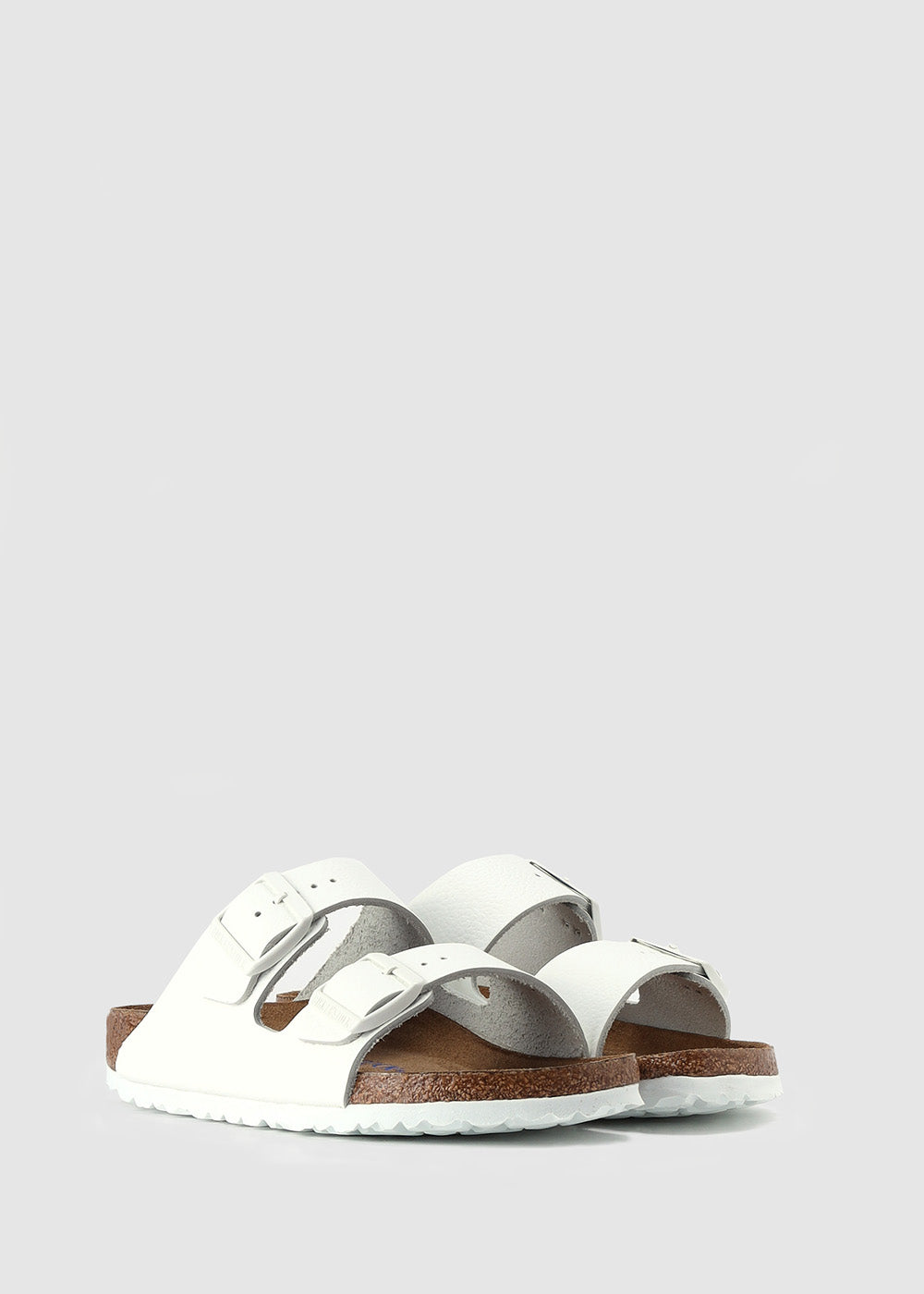 Birkenstock, Birkenstock Donna Arizona Sandalo in Pelle Bianco