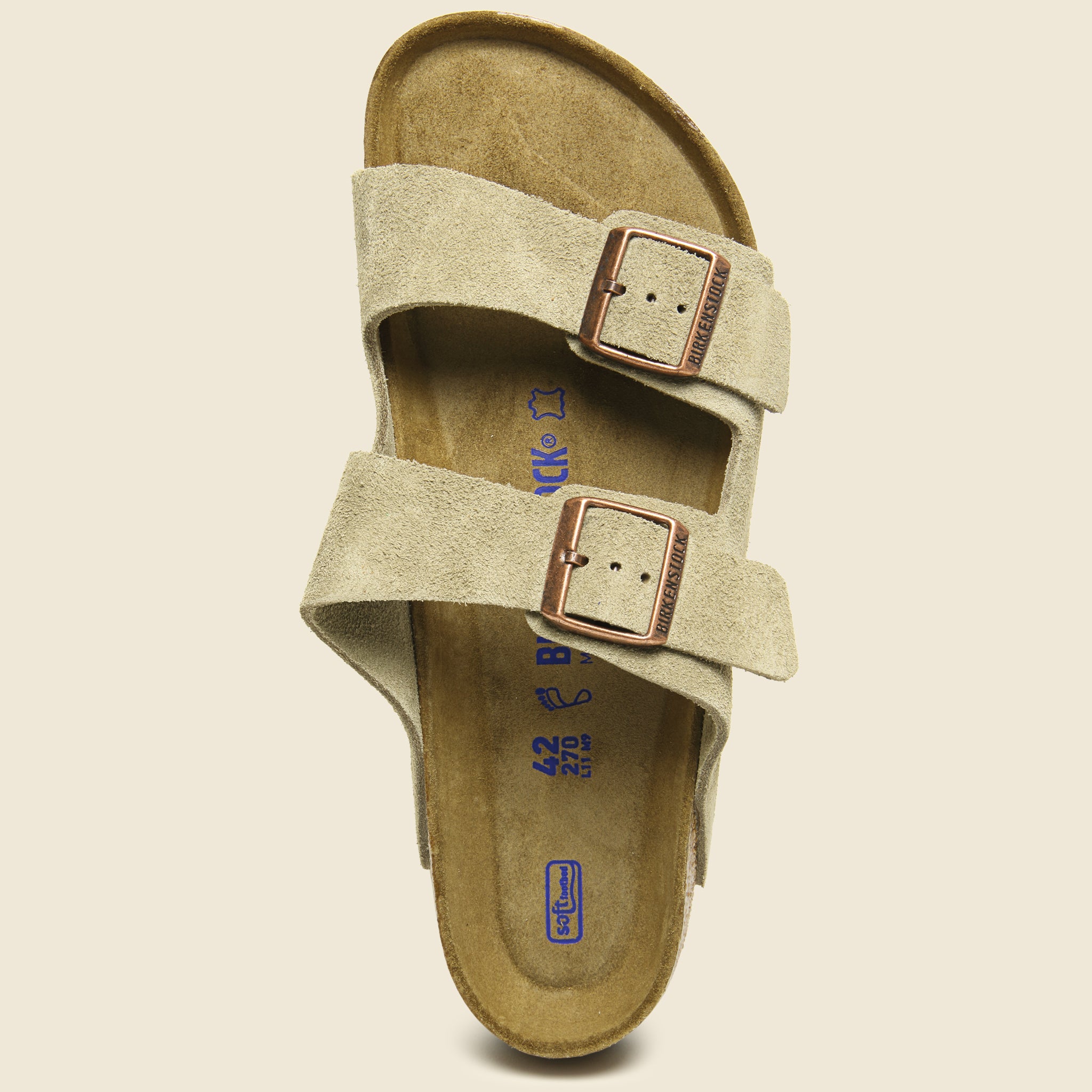 Birkenstock, Sandalo Arizona in pelle scamosciata - Taupe