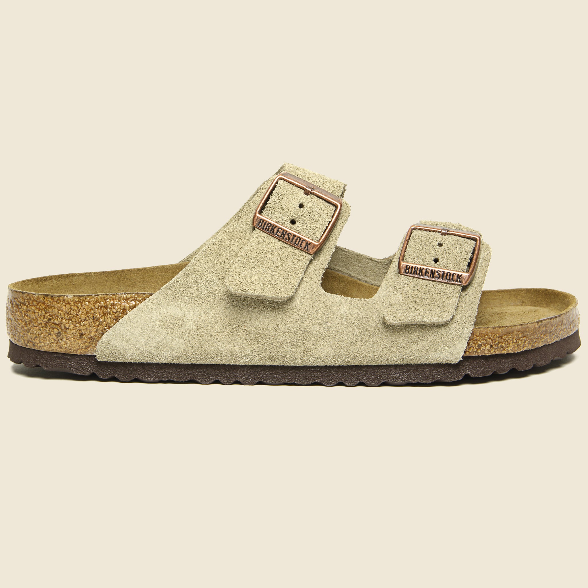 Birkenstock, Sandalo Arizona in pelle scamosciata - Taupe