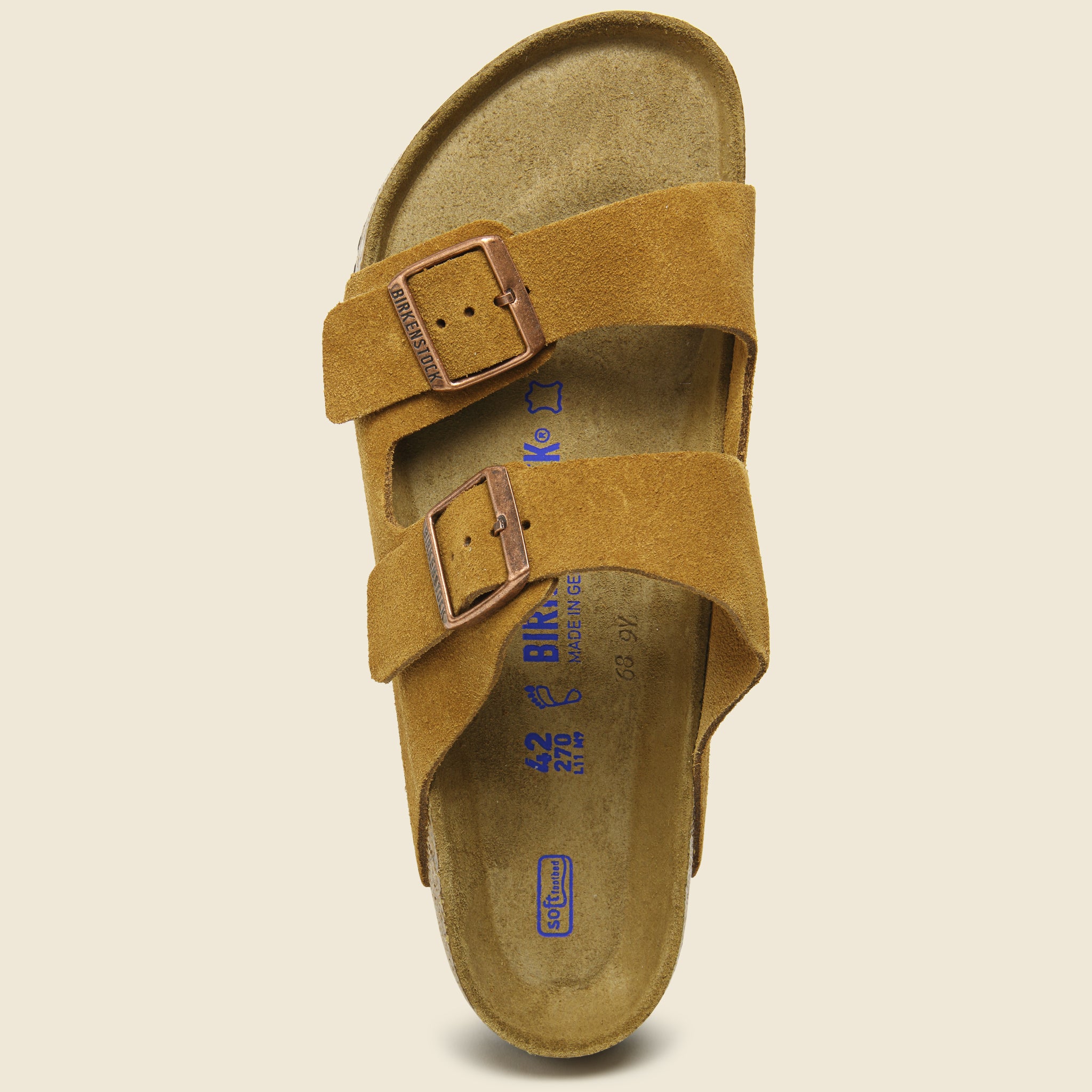 Birkenstock, Sandalo Arizona in pelle scamosciata - Visone